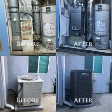Heating air conditioning split system